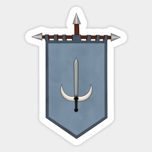 Grey Swords Sticker